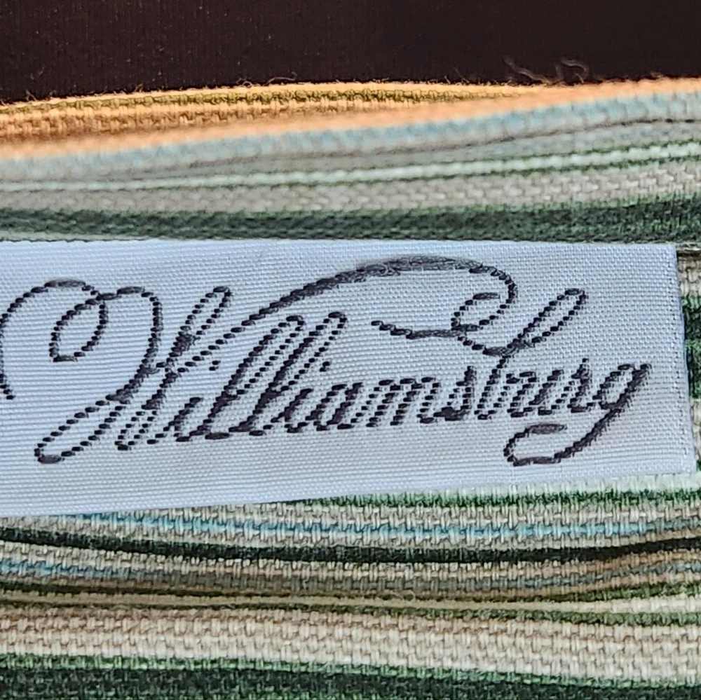 Waverly Williamsburg Garden Images III king floral stripe sham NWOT